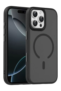 Apple iPhone 16 Pro Max Megane Magsafe Kapak - Siyah