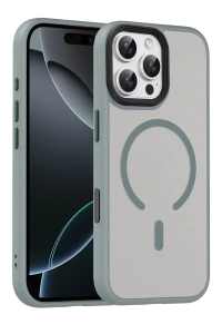 Apple iPhone 16 Pro Max Megane Magsafe Kapak - Titan Gri