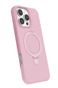 Apple iPhone 16 Pro Max Regal Magsafe Standlı Kapak - Açık Pembe