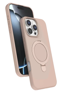 Apple iPhone 16 Pro Max Regal Magsafe Standlı Kapak - Çöl Titanyum