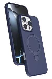 Apple iPhone 16 Pro Max Regal Magsafe Standlı Kapak - Lacivert