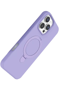 Apple iPhone 16 Pro Max Regal Magsafe Standlı Kapak - Lila
