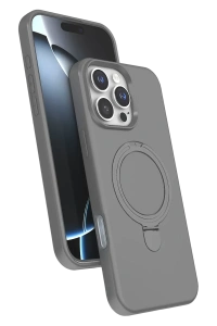 Apple iPhone 16 Pro Max Regal Magsafe Standlı Kapak - Titan Gri