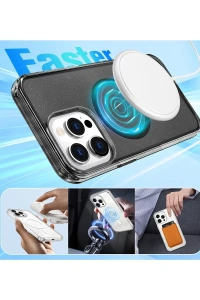 Apple iPhone 16 Pro Max Star Magsafe Kapak - Şeffaf