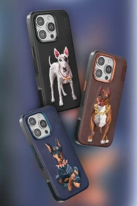 Apple iPhone 16 Pro Perma Desenli Kapak - Kahverengi