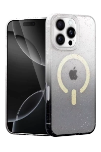 Apple iPhone 16 Pro Pummel Shiny Magsafe Kapak - Siyah