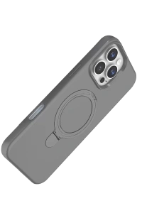 Apple iPhone 16 Pro Regal Magsafe Standlı Kapak - Titan Gri