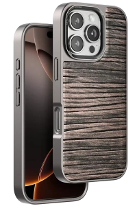 Apple iPhone 16 Pro Wave Kapak - Kahverengi