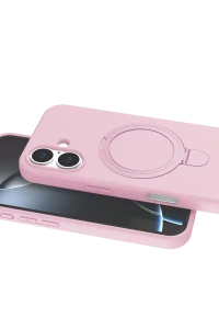 Apple iPhone 16 Regal Magsafe Standlı Kapak - Açık Pembe
