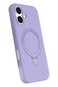 Apple iPhone 16 Regal Magsafe Standlı Kapak - Lila