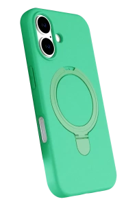 Apple iPhone 16 Regal Magsafe Standlı Kapak - Yeşil