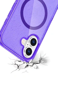 Apple iPhone 16 Star Magsafe Kapak - Mor