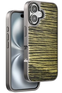 Apple iPhone 16 Wave Kapak - Koyu Kahve