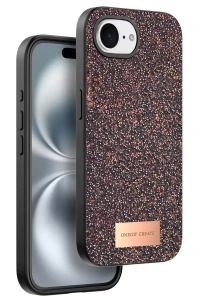 Apple iPhone 16E Bright Simli Kapak - Derin Mor