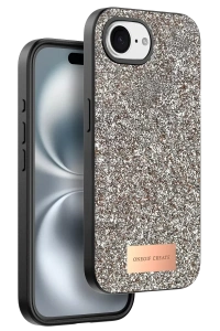 Apple iPhone 16E Bright Simli Kapak - Gold