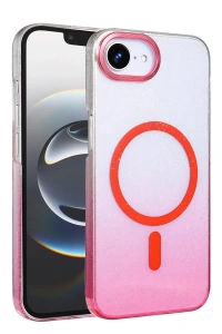 Apple iPhone 16E Glossy Magsafe Kapak - Pembe