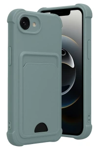 Apple iPhone 16E Kelvin Kartvizitli Silikon - Açık Yeşil
