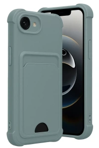 Apple iPhone 16E Kelvin Kartvizitli Silikon - Açık Yeşil