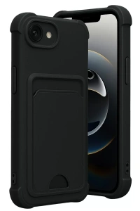 Apple iPhone 16E Kelvin Kartvizitli Silikon - Siyah