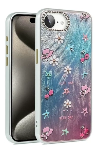 Apple iPhone 16E Kılıf Blade Aynalı Desenli Kapak - Desen 4