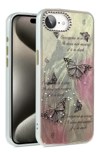 Apple iPhone 16E Kılıf Blade Aynalı Desenli Kapak - Desen 6
