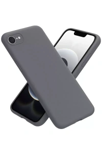 Apple iPhone 16E Kılıf First Silikon - Gri