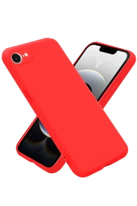 Apple iPhone 16E Kılıf First Silikon - Kırmızı