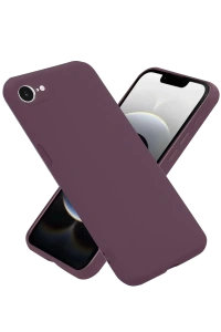 Apple iPhone 16E Kılıf First Silikon - Mürdüm