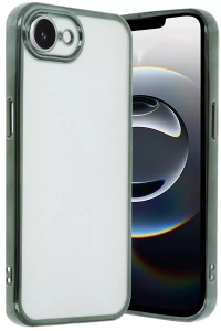 Apple iPhone 16E Kılıf Lensli Silikon - Yeşil