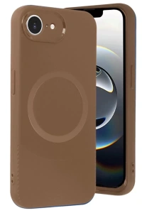 Apple iPhone 16E Kılıf Maya Karbon Kapak - Kahverengi