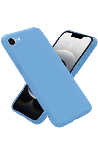 Apple iPhone 16E Kılıf Nano içi Kadife Silikon - Mavi