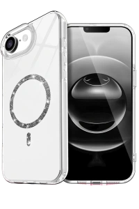Apple iPhone 16E Live Diamond Magsafe Kapak - Şeffaf