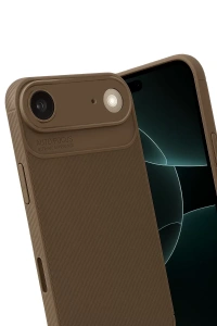 Apple iPhone 17 Air Auto Focus Karbon Kapak - Kahverengi