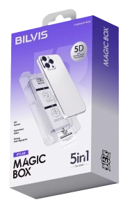 Apple iPhone 17 Air Bilvis 5in1 3D Magic Cam Ekran Koruyucu - Siyah