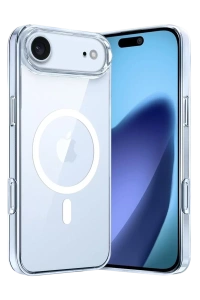 Apple iPhone 17 Air Combo Sert Şeffaf Magsafe Kapak - Şeffaf