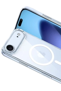 Apple iPhone 17 Air Combo Sert Şeffaf Magsafe Kapak - Şeffaf