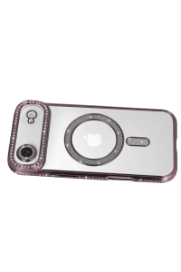 Apple iPhone 17 Air Joke Simli Magneticsafe Kılıf - Pembe