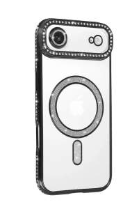 Apple iPhone 17 Air Joke Simli Magneticsafe Kılıf - Siyah