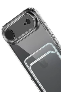 Apple iPhone 17 Air Kart Şeffaf Silikon - Şeffaf