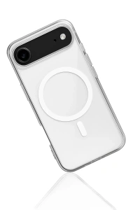 Apple iPhone 17 Air Kılıf Magneticsafe Şeffaf Silikon - Şeffaf