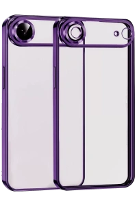 Apple iPhone 17 Air Lensli Silikon - Açık Mor