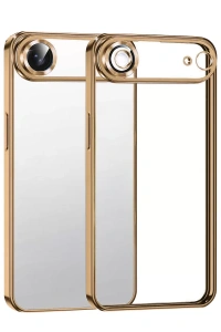 Apple iPhone 17 Air Lensli Silikon - Çöl Titanyum
