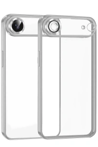 Apple iPhone 17 Air Lensli Silikon - Gümüş