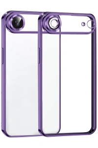 Apple iPhone 17 Air Lensli Silikon - Mor