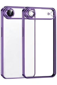 Apple iPhone 17 Air Lensli Silikon - Mor