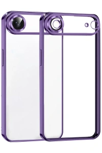 Apple iPhone 17 Air Lensli Silikon - Mor