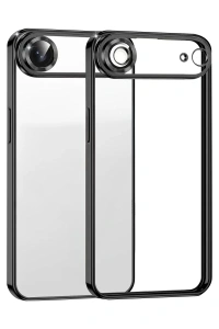 Apple iPhone 17 Air Lensli Silikon - Siyah