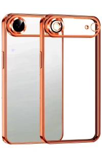 Apple iPhone 17 Air Lensli Silikon - Turuncu