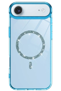 Apple iPhone 17 Air Live Diamond Magsafe Kapak - Mavi