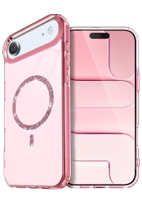 Apple iPhone 17 Air Live Diamond Magsafe Kapak - Pembe